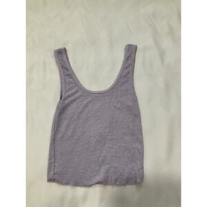 Me to We Light Size Xtra Small Light Purple Ribbed Tank Top